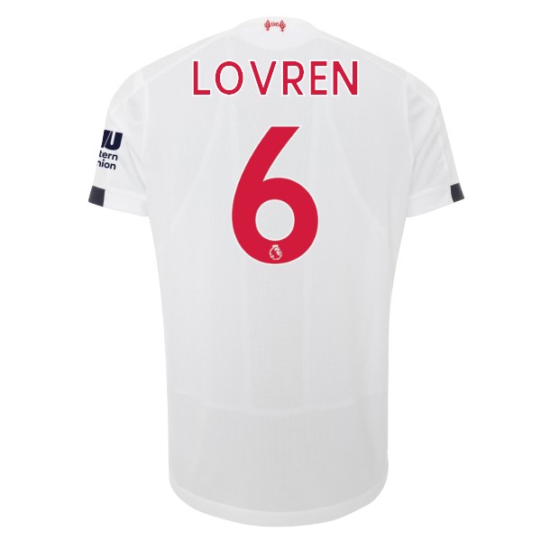 Maillot Football Liverpool NO.6 Lovren Exterieur 2019-20 Blanc